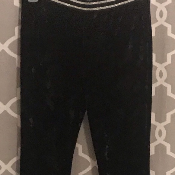 Art Class Black Velvet Flared Leg Fashion Pants - Picture 5 of 8